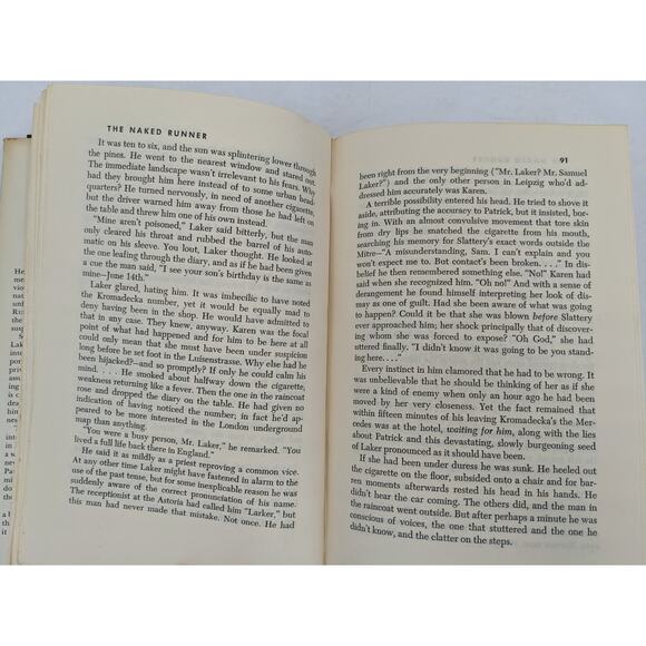 Naked Runner By Francis Clifford Vintage Spy Novel Mystery Early Edition 1966 - Picture 3 of 16